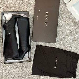 Gucci Darwin Nero Tall Leather Boots